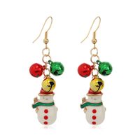Fashion Christmas Tree Bell Snowman Alloy Women's Drop Earrings 1 Pair sku image 3