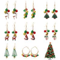 Fashion Christmas Tree Bell Snowman Alloy Women's Drop Earrings 1 Pair main image 1