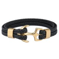 Moda Geométrico Cuero Sintético Acero Titanio Hombres Pulsera 1 Pieza sku image 4