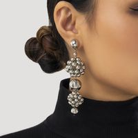 Fashion Geometric Imitation Pearl Alloy Women's Drop Earrings 1 Pair main image 5