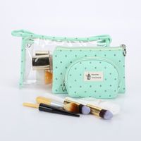 Women's Medium All Seasons Pvc Cotton Flower Fashion Square Zipper Cosmetic Bag main image 2