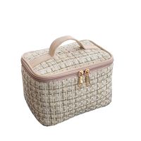 Women's Medium All Seasons Polyester Plaid Fashion Square Zipper Cosmetic Bag main image 2