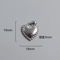 1 Piece Titanium Steel Portrait Cross Heart Shape Polished Pendant sku image 11
