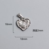 1 Piece Titanium Steel Portrait Cross Heart Shape Polished Pendant sku image 14