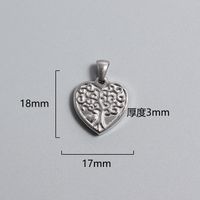 1 Piece Titanium Steel Portrait Cross Heart Shape Polished Pendant sku image 13