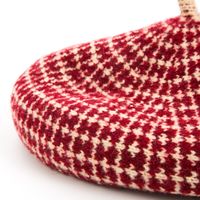 Women's Fashion Plaid Eaveless Beret Hat main image 6