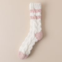 Women's Japanese Style Stripe Nylon Crew Socks 2 Pieces sku image 9