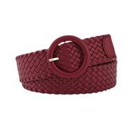 Fashion Solid Color Pu Leather Alloy Women's Leather Belts 1 Piece main image 2