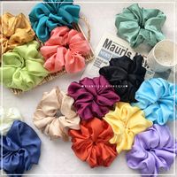Simple Style Solid Color Satin Hair Tie 1 Piece main image 4