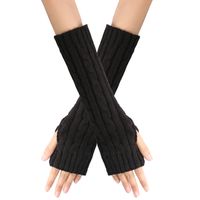 Women's Fashion Solid Color Polyacrylonitrile Fiber Gloves 1 Pair sku image 4
