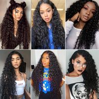 Women's Fashion Casual High Temperature Wire Centre Parting Long Curly Hair Wigs main image 3