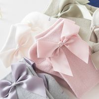 Women's Fashion Bow Knot Cotton Bowknot Crew Socks 2 Pieces main image 4