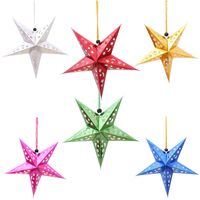 Christmas Star Paper Party Hanging Ornaments 1 Piece main image 4