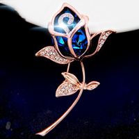 Fashion Cat Flower Butterfly Imitation Pearl Alloy Inlay Rhinestones Opal Women's Brooches sku image 4