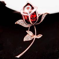 Fashion Cat Flower Butterfly Imitation Pearl Alloy Inlay Rhinestones Opal Women's Brooches sku image 5