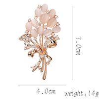 Fashion Cat Flower Butterfly Imitation Pearl Alloy Inlay Rhinestones Opal Women's Brooches main image 2