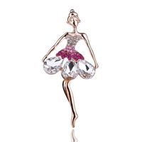 Fashion Cat Flower Butterfly Imitation Pearl Alloy Inlay Rhinestones Opal Women's Brooches sku image 13