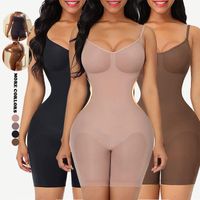 Solid Color Waist Support Gather Shaping Underwear main image 1