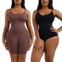 Solid Color Waist Support Gather Shaping Underwear main image 2