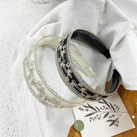 Retro Flower Cloth Lace Hair Band 1 Piece main image 6