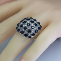 Fashion Round Alloy Inlay Gem Women's Rings 1 Piece main image 3