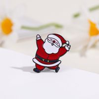 Cartoon-stil Weihnachtsmann Legierung Emaille Unisex Broschen sku image 12