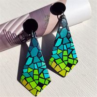 1 Pair Fashion Color Block Arylic Drop Earrings main image 5