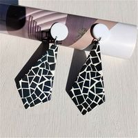 1 Pair Fashion Color Block Arylic Drop Earrings sku image 2