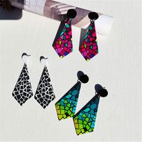 1 Pair Fashion Color Block Arylic Drop Earrings main image 2