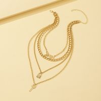 Fashion Heart Shape Alloy Plating Artificial Pearls Women's Layered Necklaces 1 Piece main image 7