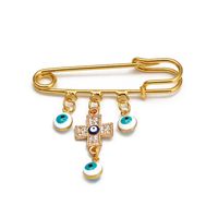 Simple Style Eye Alloy Plating Women's Brooches sku image 7