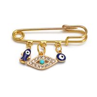 Simple Style Eye Alloy Plating Women's Brooches sku image 8