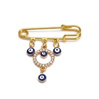 Simple Style Eye Alloy Plating Women's Brooches sku image 1