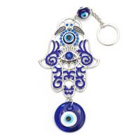 Fashion Eye Alloy Plating Rhinestones Pendant 1 Piece main image 4