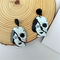 Fashion Skull Arylic Women's Drop Earrings 1 Pair sku image 10