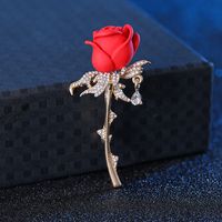 Fashion Flower Alloy Plating Inlay Artificial Gemstones Pearl Women's Brooches sku image 54