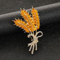 Fashion Flower Alloy Plating Inlay Artificial Gemstones Pearl Women's Brooches sku image 59