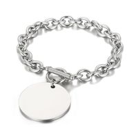 Fashion Round Titanium Steel Plating Bracelets Necklace sku image 1