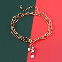 Fashion Christmas Tree Santa Claus Elk Alloy Women's Bracelets 1 Piece main image 5