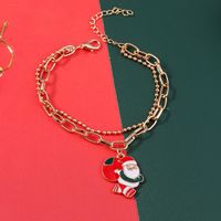 Fashion Christmas Tree Santa Claus Elk Alloy Women's Bracelets 1 Piece main image 4