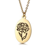 Mode Fleur Acier Au Titane Placage Pendentif 1 Pièce sku image 13