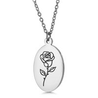 Mode Fleur Acier Au Titane Placage Pendentif 1 Pièce sku image 6