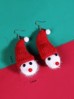 Fashion Santa Claus Knit Plush Women's Ear Hook 1 Pair main image 3