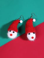 Fashion Santa Claus Knit Plush Women's Ear Hook 1 Pair main image 2