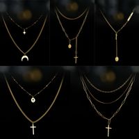 Fashion Cross Stainless Steel Pendant Necklace 1 Piece main image 3