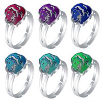 Fashion Lion Alloy Epoxy Kid's Open Ring 1 Piece main image 6