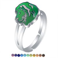 Fashion Lion Alloy Epoxy Kid's Open Ring 1 Piece sku image 1