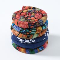 Retro U Shape Cloth Patchwork Hair Band 1 Piece main image 4