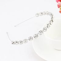 Fashion Flower Alloy Plating Inlay Artificial Gemstones Pearl Hair Band 1 Piece sku image 32