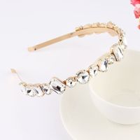 Fashion Flower Alloy Plating Inlay Artificial Gemstones Pearl Hair Band 1 Piece sku image 44